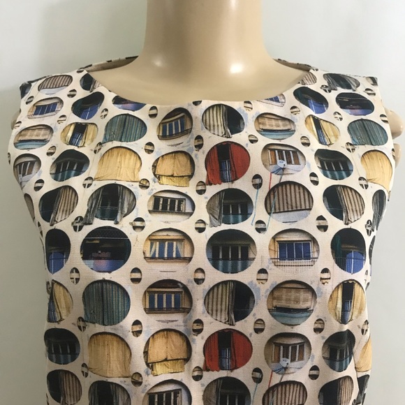 AKRIS PUNTO 🔥sleeveless color block midi dress - Picture 6 of 16